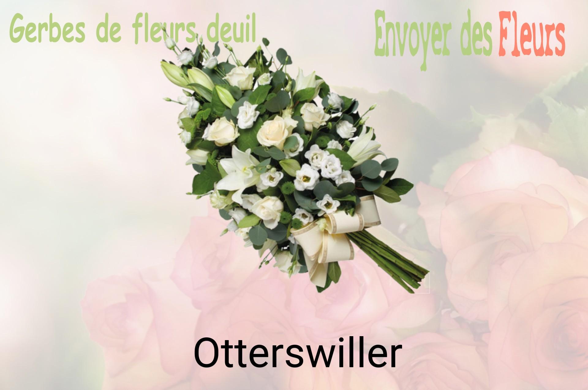 Gerbe de fleurs de deuil livrée à Otterswiller